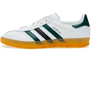 Adidas Gazelle Indoor W, White/green/black EU39 1/3 UK6 US7+ 7+ pas cher