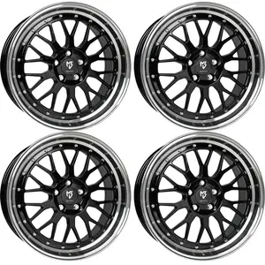 MB Design Jantes LV1 8.5Jx19 ET 45 5x108 Diamant Noir 4-LV18519455E1-B...