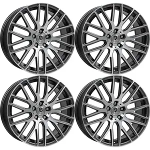 MB Design Jantes KV4 7.5Jx18 ET 35 5x112 Gris 4-KV47518355RZ-G2 compat...