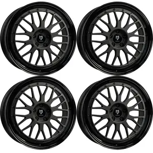 MB Design Jantes LV1 7.0Jx17 ET 38 5x100 Diamant Noir 4-LV17017385A-BP...