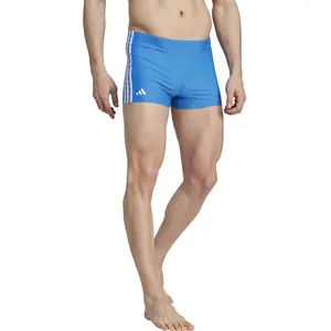 adidas Homme Classic 3-Stripes Swim Boxers, Bright Royal/White, 36 pas cher