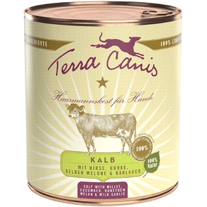 Comparateur de prix : 6x800g Terra Canis veau, millet, concombre - Pâtée pour chien