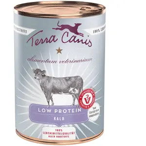 6 x 400 g Terra Canis Alimentum Veterinarium Low Protein au veau, nour... pas cher
