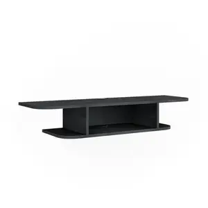 Vicco meuble tv, béton noir, 105x18.2cm avec compartiments ouverts pas cher
