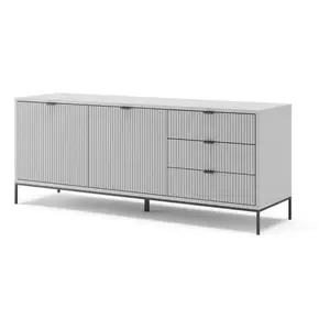 Vicco meuble tv Eliza, Gris, 150.1 x 60 cm pas cher