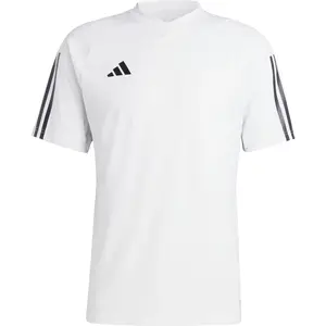 adidas Mens Jersey (Short Sleeve) Tiro 23 Competition Jersey, White/Black, IC4565, Size M