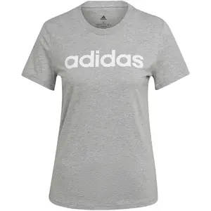 adidas Linear T-shirt Femmes - Gris, Taille S pas cher