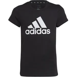 adidas Essentials Big Logo T-shirt Filles - Noir , Blanc, Taille 128 pas cher