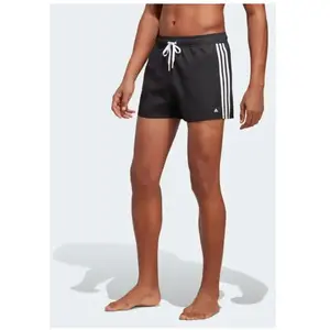 Comparateur de prix : adidas Homme 3-Stripes CLX Very-Short-Length Swim Shorts, Black / White, XL