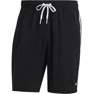 adidas Homme 3-Stripes CLX Swim Shorts, Black/White, XS