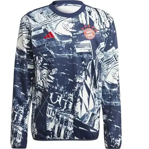 Comparateur de prix : Adidas Sweatshirt Prematch Bayern Munich 2023/24 Blanc M IQ0615