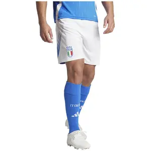 Comparateur de prix : Adidas Italy 24 Home Homme Shorts - Blanc - Taille: S - Toile de coton - 