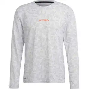 adidas T-shirt à manches longues Terrex Trail Running blanc L pas cher