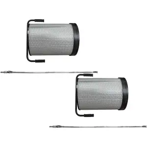 2x Cartouche filtrante poussières fines remplacement pour Bernardo FP1 pour aspirateur à copeaux - Avec brosse de nettoyage - Vhbw pas cher