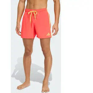Maillot de bain natation rouge adidas 3stripes sh 5in homme 2XL KB2766 pas cher
