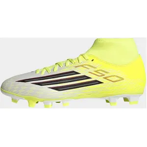 Chaussures de football adidas F50 Club Mid Cut FG/MG Jaune 44 JQ4030 pas cher