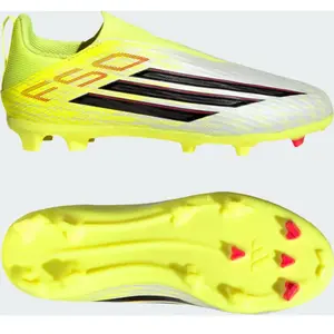 Adidas Chaussure F50 League Laceless FG/MG Enfant Jaune pas cher