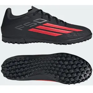 adidas Chaussure de football F50 Club terrain turf - Noir, Noir 41 1/3 pas cher