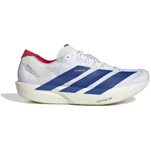 Adidas - Chaussures de running - Adizero Takumi Sen 11 Ftwwht/Royblu/Purrub pour Homme - Taille 43 1/3 - Blanc pas cher