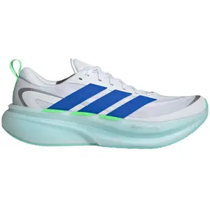 Baskets adidas Supernova Glide blanc bleu - 46(2/3) pas cher