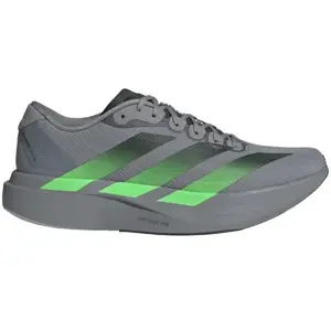 adidas - Adizero Evo SL Woven - Chaussures running homme Grey / Screaming Green / Carbon - 39.1/3 pas cher