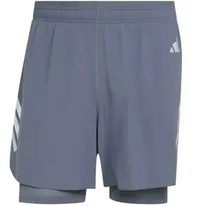 adidas adi365 2in1 Short de running Hommes - bleu gris, Taille M