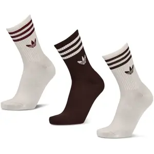 Adidas Lot de 3paires de chaussettes mi-mollet à 3bandes 43-45 MLT15 pas cher