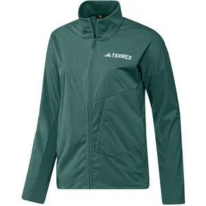 adidas Terrex XPR Softshell Veste Running Femmes - Vert, Taille S pas cher