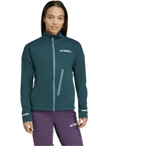 adidas Terrex XPR Softshell Veste Running Femmes - Vert, Taille XS pas cher