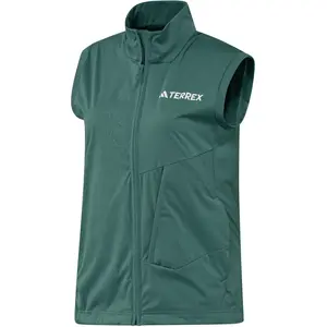 adidas Terrex XPR Softshell Gilets de course Femmes-vert, Taille XS pas cher