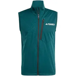 adidas Terrex XPR Softshell Gilets de course Hommes-vert, Taille S pas cher