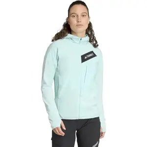 adidas Terrex TRK ClimaWarm Fleece Veste Running Femmes - Turquoise, T... pas cher