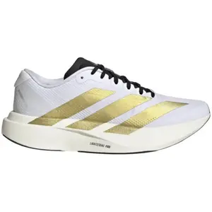 adidas - Adizero Evo SL Woven - Chaussures running femme Ftwr White / Matte Gold / Core Black - 45.1/3 pas cher