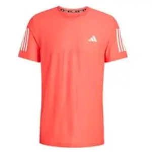 adidas Own The Run Tee Maillot De Course Hommes - Corail, Taille S pas cher