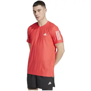 adidas Own The Run Tee Maillot De Course Hommes - Corail, Taille XL pas cher