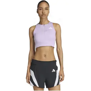 Comparateur de prix : Crop top de running poche gel Adizero L KSY46