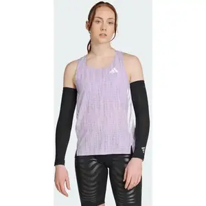 Débardeur adidas Adizero lilas clair femme - XL pas cher