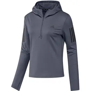 adidas - Own the Run Bind Half Zip - Sweatshirt femme Violet - L pas cher