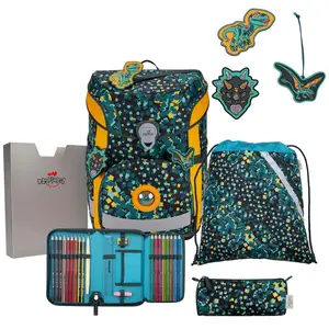 Comparateur de prix : DerDieDas ErgoFlex Easy Schulranzenset 5-teilig Dino Time