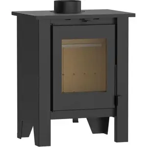 NEMAXX® H8 Holzofen [Schwarz]   7,6 kW Kaminofen für Holzscheite Effiz... pas cher