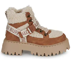Buffalo Femmes Bottes à lacets Marron Loisirs, Taille:38 EU