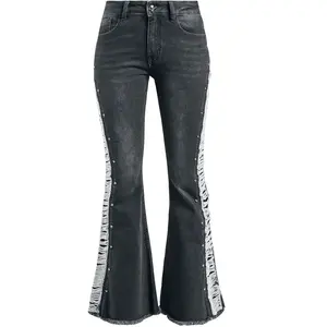 Comparateur de prix : Jean  de Rock Rebel by EMP - Grace - W27L32 à W31L32 - pour Femme - noir W27L32