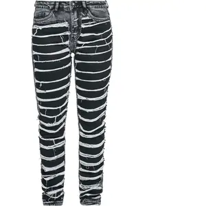 Jean  de Rock Rebel by EMP - Scarlett - Jean Découpé - W27L30 à W34L32...
