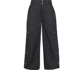Comparateur de prix : Pantalon en toile  de Gothicana by EMP - S à XXL - pour Femme - noir L