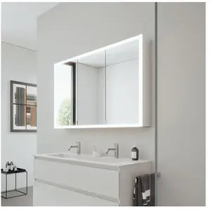 Burgbad RL20 Armoire de toilette, 3 portes, SPVK120RF6947G0290, pas cher