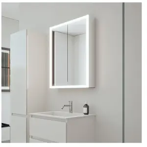 Burgbad RL20 Armoire de toilette, 2 portes, SPVK060F6947G0290, pas cher