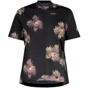 Maloja - SundaM. short sleeve zip - Maillot VTT femme Deep Black Joy -...Vendu parhardloop