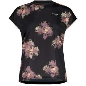 Maloja - SundaM. short sleeve - Maillot VTT femme Deep Black Joy - XXL pas cher