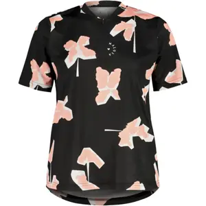 Maloja - HochgallM. Half zip - Maillot VTT femme Deep Black Sunleaf - ... pas cher
