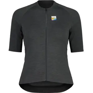 Maloja - BalmenhornM. - Maillot vélo femme Deep Black Melange - XS pas cher